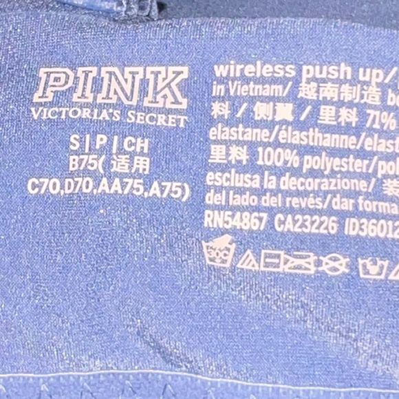 NWT VS PINK Loungin’ Wireless Push Up Bra Size Small - Picture 4 of 5